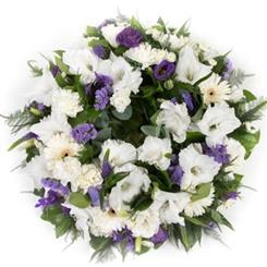 Purple &amp; White Wreath