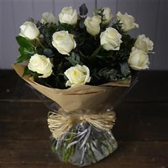 White Rose Hand Tied